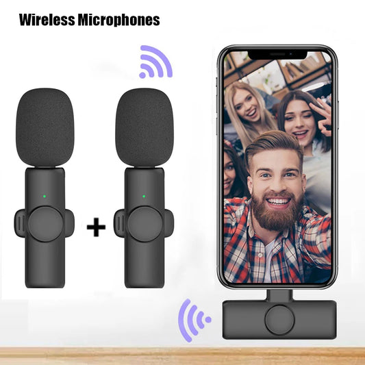 2pc Wireless Lavalier Microphone