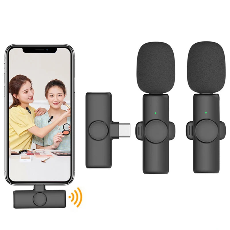 2pc Wireless Lavalier Microphone