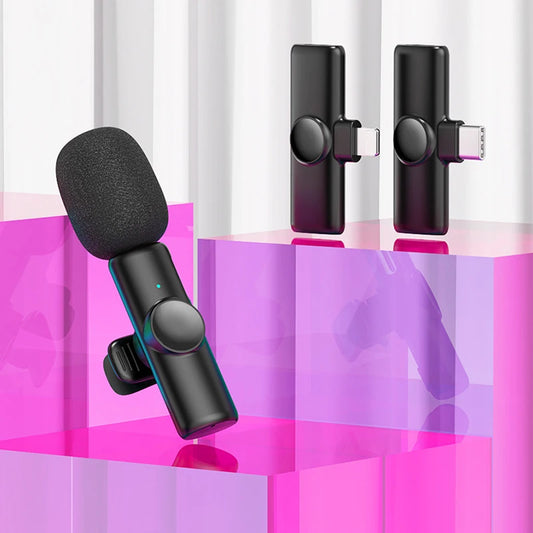 2pc Wireless Lavalier Microphone